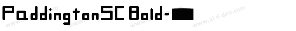 PaddingtonSC Bold字体转换